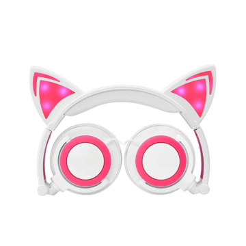 Cat ear headphones wired