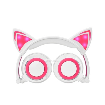 OEM factory Personal lighting cute cat ear headphone