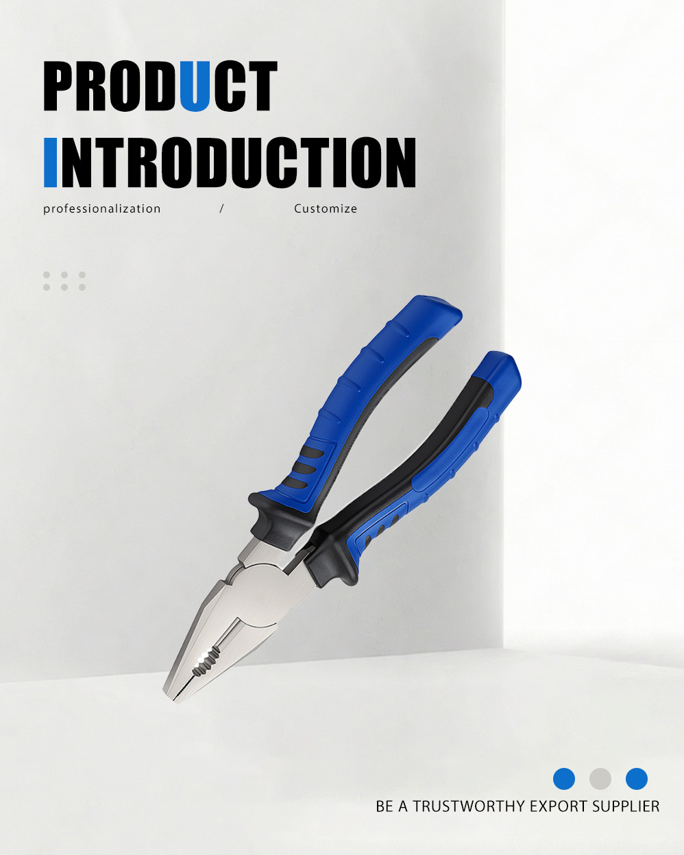 انبر ترکیبی سبک اروپایی (55#) European Style Combination Pliers(55#)