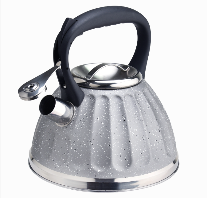 Fashionable Silver Marble Body Teapot Kettle