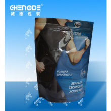 stand up zipper pouch , plastic packing for shirt,underclothes,doypack