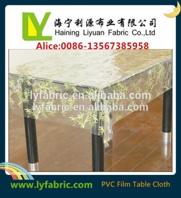 Printed transparent PVC table cloth