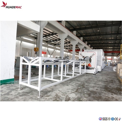 Large diameter HDPE pipe production line