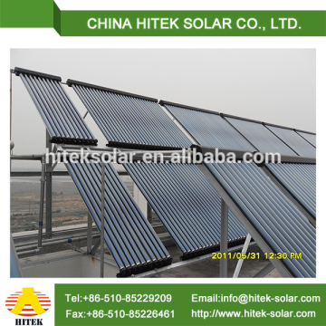 Pressurized evacuated tube evacuated solar collector system