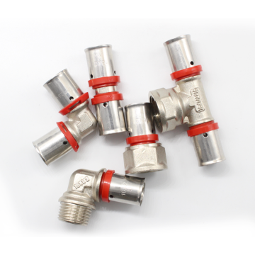 Green Pex-Al-Pex Crimp Couplings & Brass Press Fittings