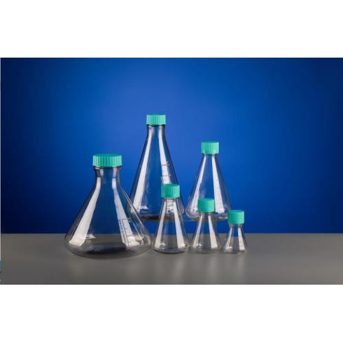 125 ml polykarbonat Erlenmeyer kolvar platt botten