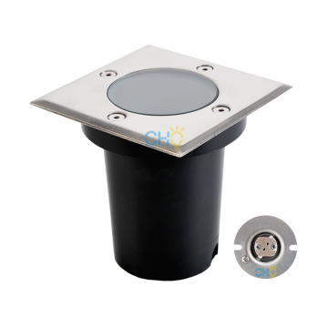 IP67 Rustless Round Square GU10 Spotlight Housing for Outdoor Underground LED Inground Lighting