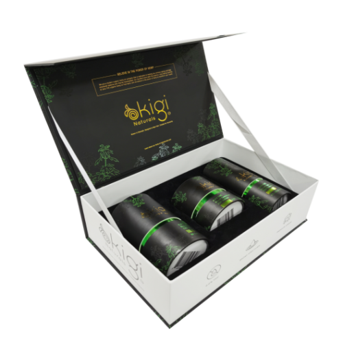 Black Perfume Paper Gift Packaging Design Box