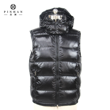 Men's Down Padding Hooded Puffer Vest