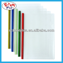 a4 pp file folder/file folder with spring clip/plastic clear file folder