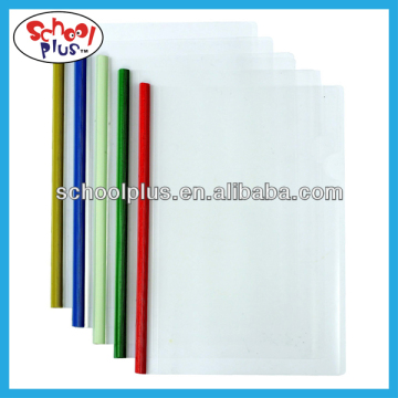 a4 pp file folder/file folder with spring clip/plastic clear file folder