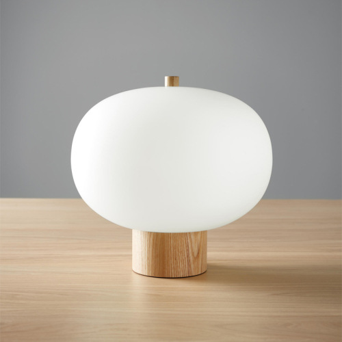 Lámparas de mesa de madera de mesa de noche LEDER