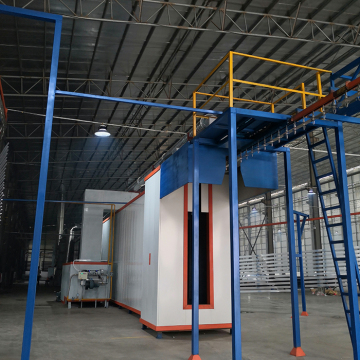 Automatic powder coating line