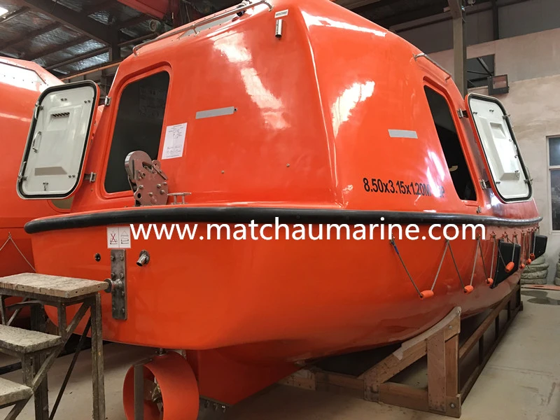 China Professional Manufacturer 150 Persons Partially Enclosed Lifeboat