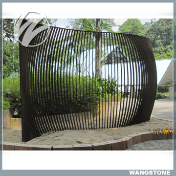 Modern corten steel decorative garden screens