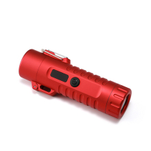 Scalable Waterproof Flashlight Arc Lighter with Red Straight Tube Ignition