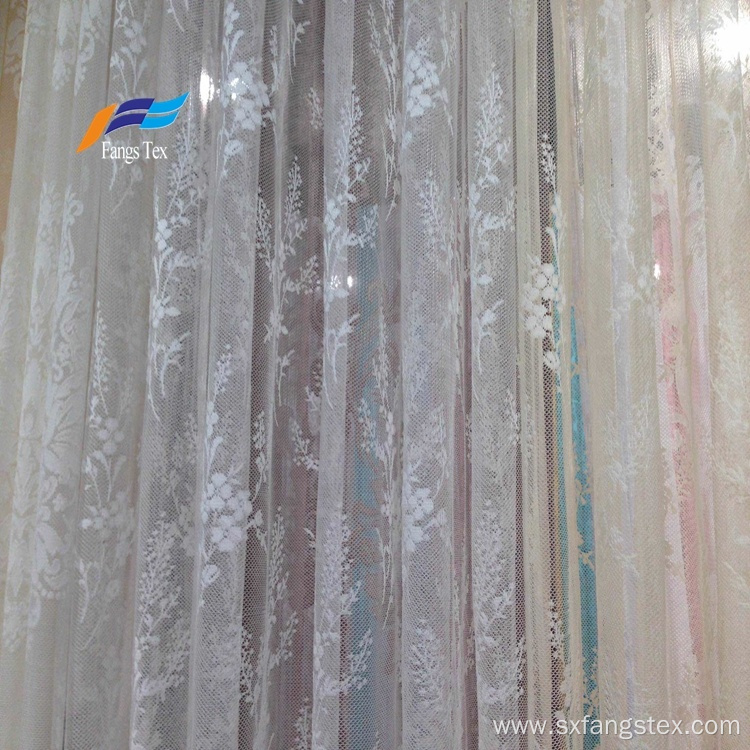 Polyester Embroidered Sheer Voile Upholstery Curtain Fabric