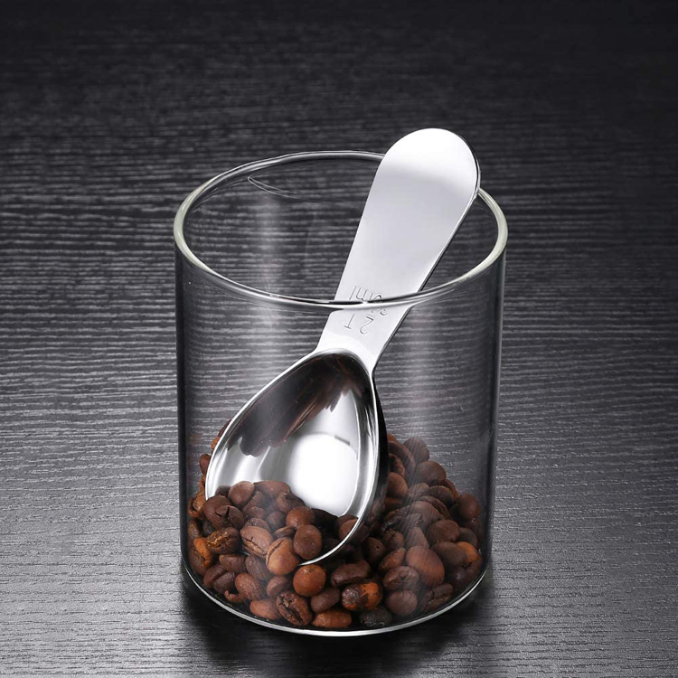 Yuming Factory Custom 1T 15ML / 2T bsp 30ML Short Handle Scoops 18/8 Stainless Steel Tea Milk Coffee Measuring Spoons