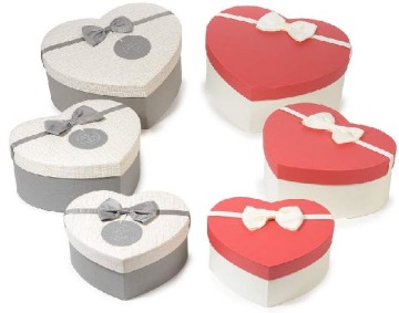 Heart shape rigid box