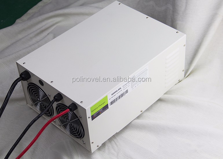Polinovel 5000W high power li-ion forklift battery charger in aluminum case