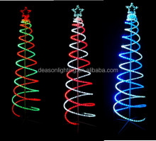 Double Spiral Rope Light Christmas Tree Decorations