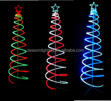 Double Spiral Rope Light Christmas Tree Decorations