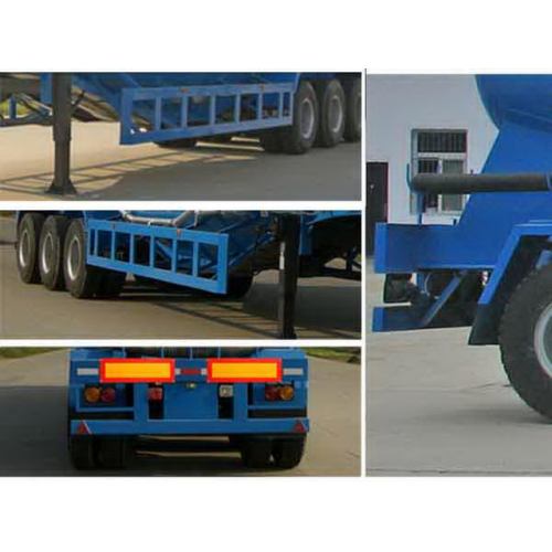 13m Tri-axle Powder Material Transport Semi Trailer