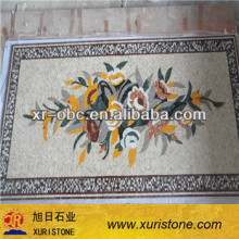 beige marble mosaic flooring pattern