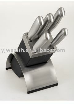 Hot-sell 6pcs kitchen knife block set