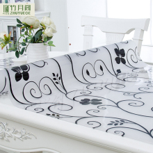 Professional Anti-hot Dining Waterproof Clear Pvc Flower Plastic Table Cover Rolls With Printing