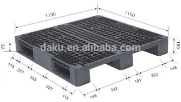 1100*1100mm Black Plastic Shipping Pallet
