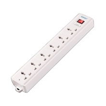 Universal 6-Way Socket Board with Electrical Plug Board and Long Cable Socket