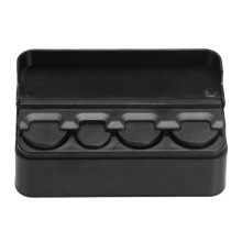 Hot Sale Custom Logo Black Plastic Car Coin Storage Box Container