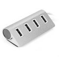 Bureaublad 4 poort aluminium USB 2.0 Hub