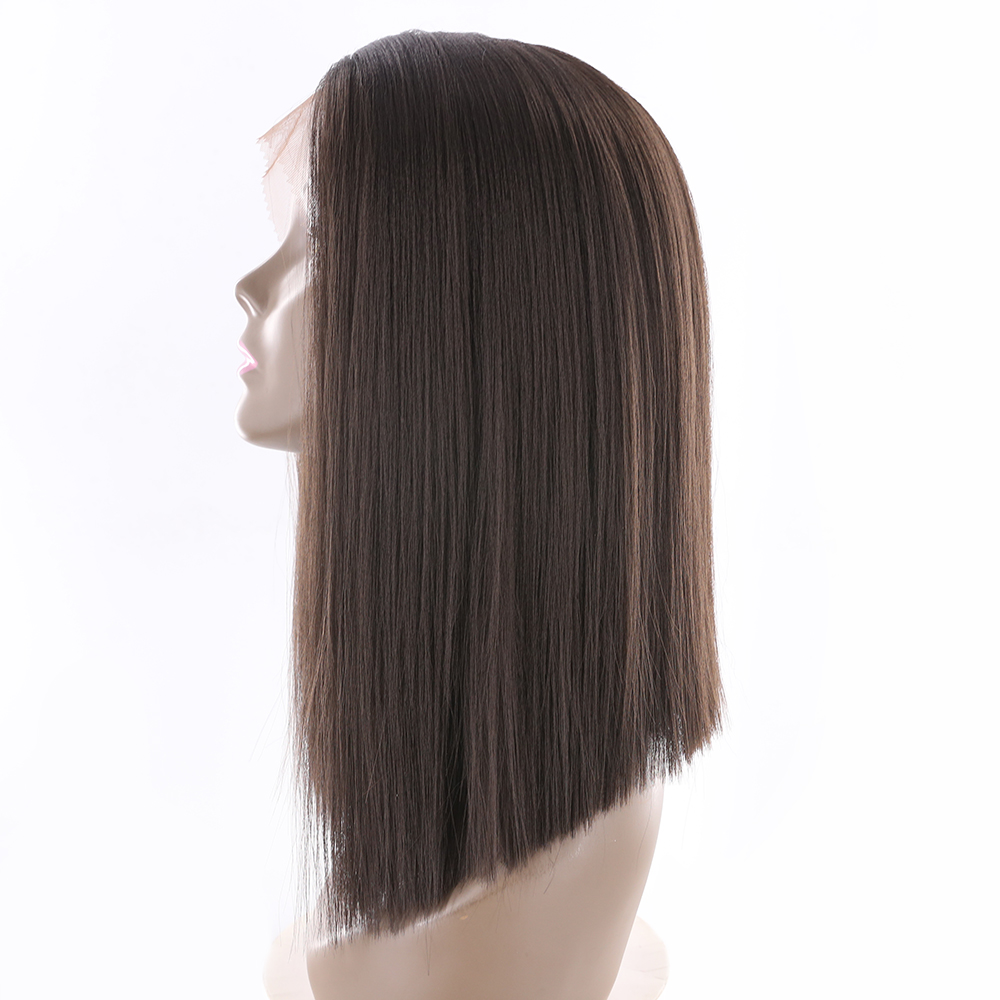 DTL special wig100% synthetic hair machine made women honey silk straight heat resistant soft synthetic wig