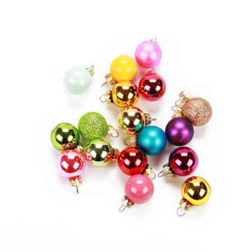 Colored mini glass ball baubles Christmas ornaments
