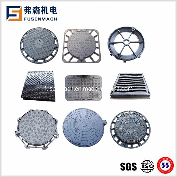 Customized Ductile Iron Manhole Cover En124 B125 C250 D400 E600