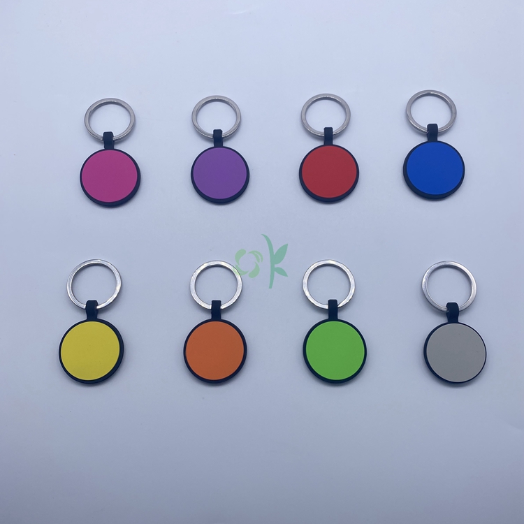 circle tag with key ring 1