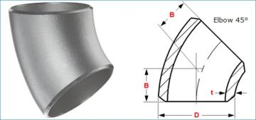 45 Degree Steel Pipe Elbow