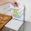 Gusset Garbage Rubbish T-Shirt Carrier LDPE HDPE PE Poly Smiley Face Shopping Bag