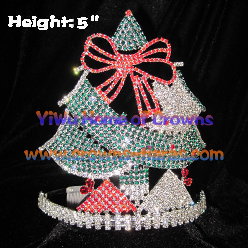 5 inch Christmas Tree vormige Kerstmis kronen