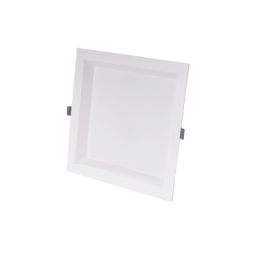 LED Plastic Recessed Anti-glare Square Downlight 12W