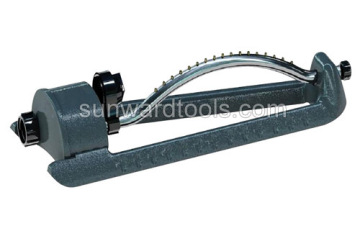 Oscillating sprinkler with 17 jets