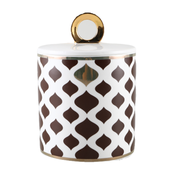 Wholesale White Ceramic Candle Containers with Lid