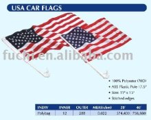 USA car flag