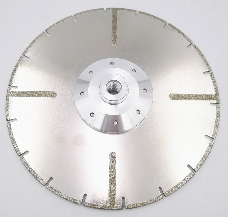 China 230mm diamond electroplate disc for cutting marble