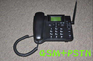 1 SIM Card GSM PSTN Fixed Cordless Telephone/GSM Fixed Cordless Phone With Two-Way SMS Function (GSM+PSTN Two Options)