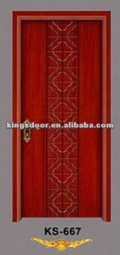 veneered wooden doors to room