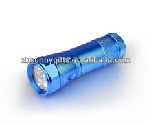Aluminum 9 blue flashlight Torch/LED Flashlight