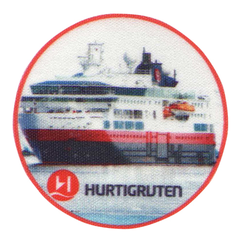 Emblema impresso personalizado com logotipo do navio
